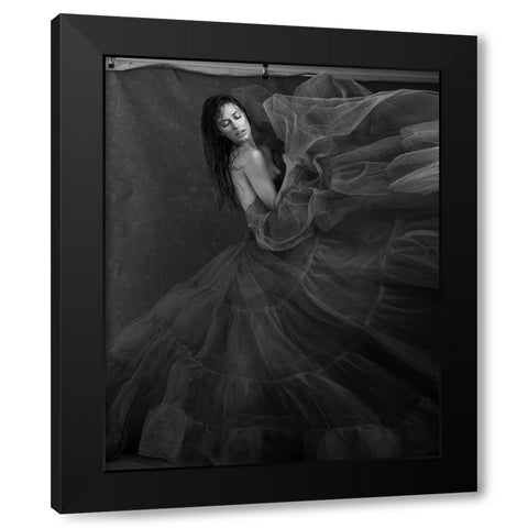 Indomable Black Modern Wood Framed Art Print by Diaz, Anderson