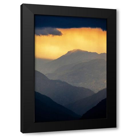 The layers of the Mountain. Black Modern Wood Framed Art Print by Arifuzzaman, Md.