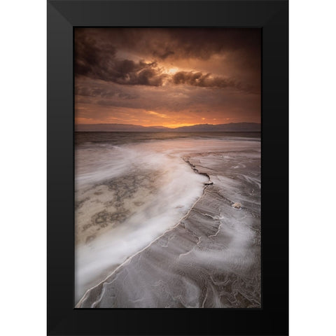 Salt Shelf Black Modern Wood Framed Art Print by Ehrlich, Amir