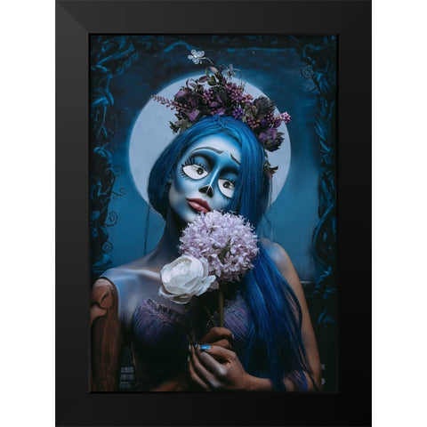 Corpse Bride Black Modern Wood Framed Art Print by Behzadi Boroujeni, Amir