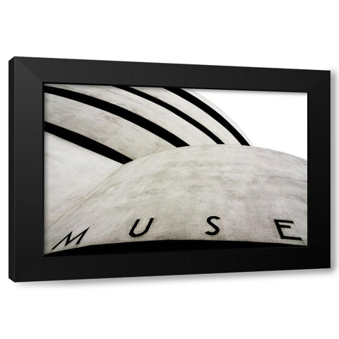 Muse_um Black Modern Wood Framed Art Print with Double Matting by Bertazzi, Flavio