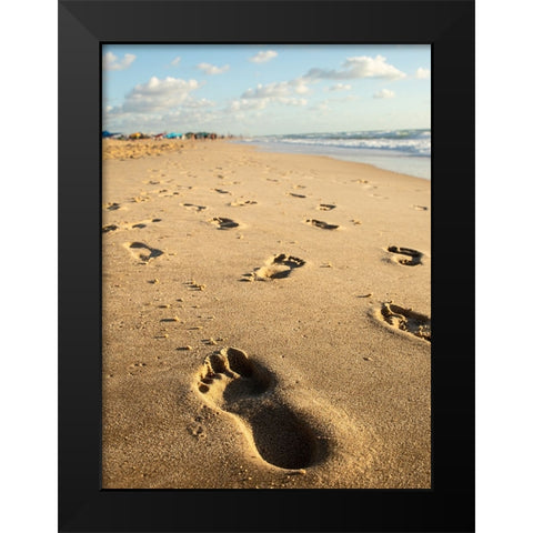 Someone Was Here........ Black Modern Wood Framed Art Print by Danielraphotos