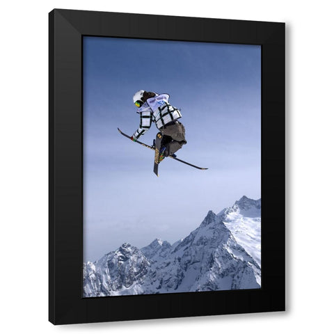 HIGHER THAN THE MOUNTAINS Black Modern Wood Framed Art Print with Double Matting by Alaberdov, Arsen