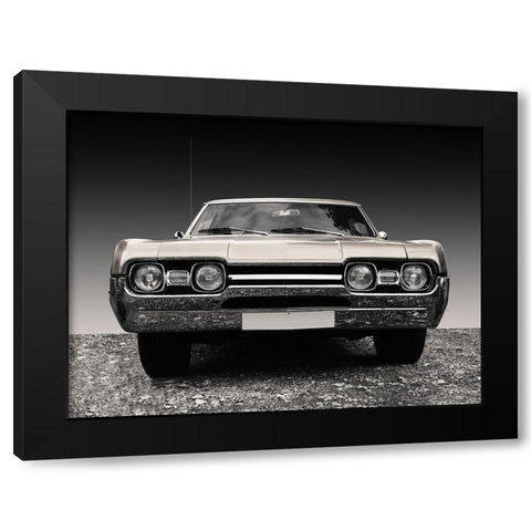 Us Classic Car 1967 Cutlass Supreme Sports Coupe Black Modern Wood Framed Art Print with Double Matting by Gube, Beate