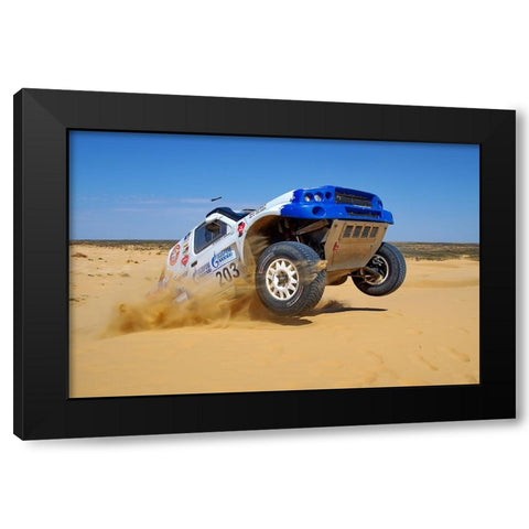 KING OF DESERT Black Modern Wood Framed Art Print by Alaberdov, Arsen