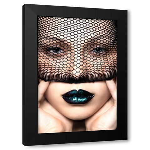 Liana portrait Black Modern Wood Framed Art Print by Ventura, Andrea
