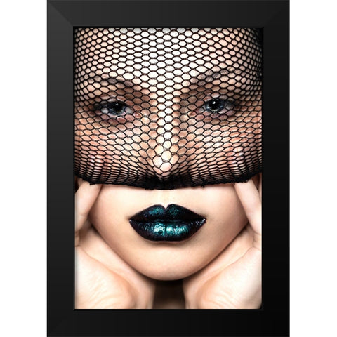 Liana portrait Black Modern Wood Framed Art Print by Ventura, Andrea