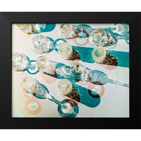 Fragile shapes Black Modern Wood Framed Art Print by Valentina Patrascoiu, Monica