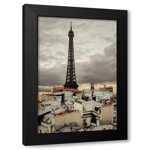 City of chimneys. Black Modern Wood Framed Art Print with Double Matting by Salem, Saad