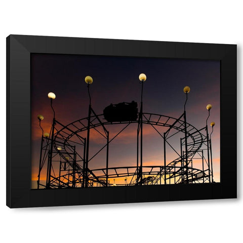 Araraquara Black Modern Wood Framed Art Print with Double Matting by Lops, Diego