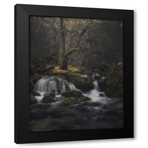 La Gloria Black Modern Wood Framed Art Print by De Franzoni, Thomas