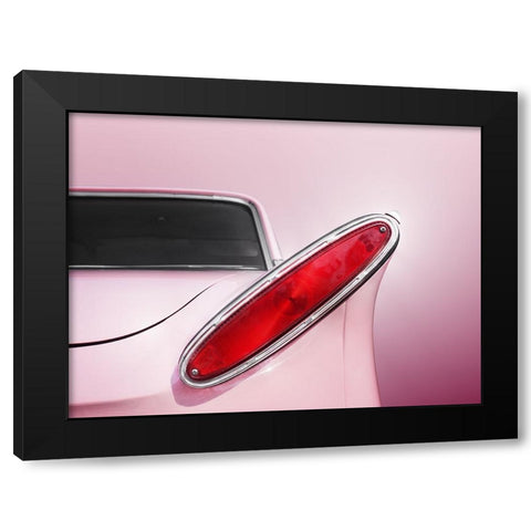 Us Classic Car 1961 Comet Tail Fin Abstract Black Modern Wood Framed Art Print with Double Matting by Gube, Beate