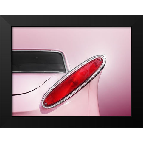 Us Classic Car 1961 Comet Tail Fin Abstract Black Modern Wood Framed Art Print by Gube, Beate