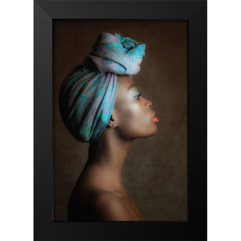 Alisha Black Modern Wood Framed Art Print by Franke, Ruth