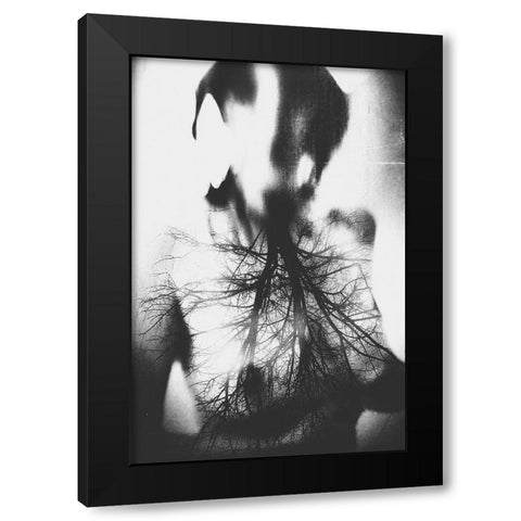 Untitled Black Modern Wood Framed Art Print with Double Matting by Bousca, Bogdan