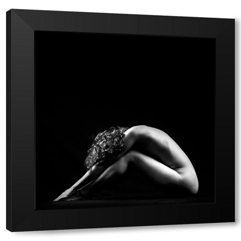 Triangle Black Modern Wood Framed Art Print with Double Matting by Bosogea-Tudor, Ileana