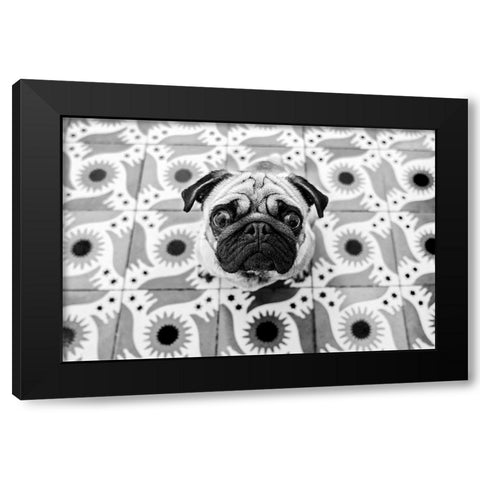 VudAo Black Modern Wood Framed Art Print with Double Matting by Abreu, Pablo