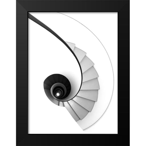 Jewel Black Modern Wood Framed Art Print by Sandor, Kelemen