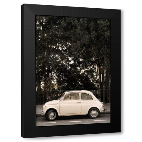 Little Car In Paris Black Modern Wood Framed Art Print by 1x Studio III