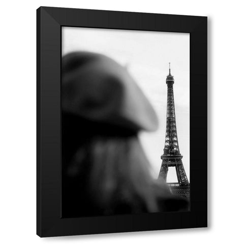 Eiffel Tower - Tour Eiffel Black Modern Wood Framed Art Print by 1x Studio III