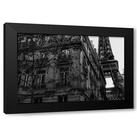 Eiffel Tower - Tour Eiffel Black Modern Wood Framed Art Print by 1x Studio III