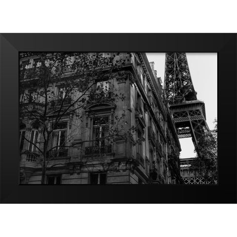 Eiffel Tower - Tour Eiffel Black Modern Wood Framed Art Print by 1x Studio III