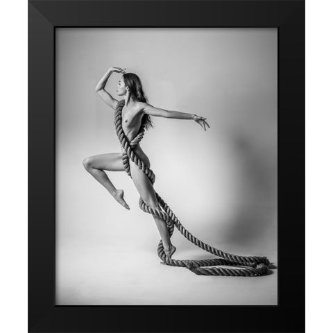 Eliska, Melbourne 2019 Black Modern Wood Framed Art Print by Fritz, Ray