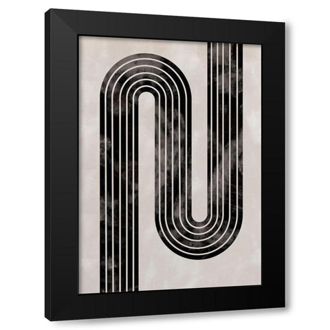 Arch_twist_001 Black Modern Wood Framed Art Print with Double Matting by 1x Studio II