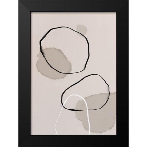 splash rings_004 Black Modern Wood Framed Art Print by 1x Studio II