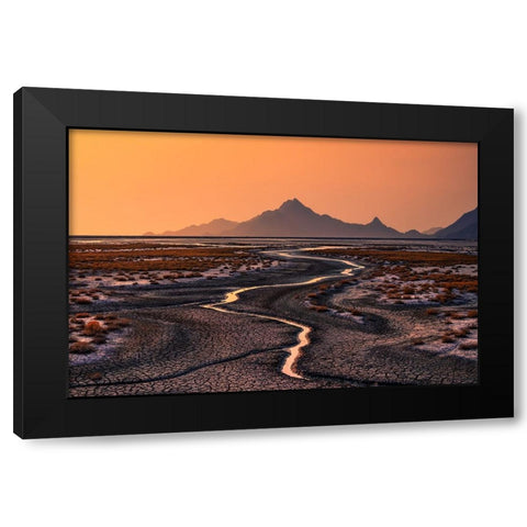 Drought Black Modern Wood Framed Art Print with Double Matting by Seo, Tiger