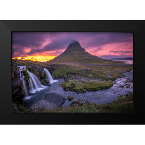 Icelandic Classic Black Modern Wood Framed Art Print by Isermann, Oliver