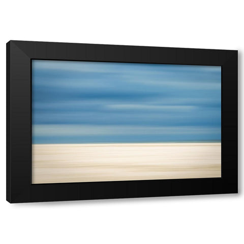 Sand And Clouds Black Modern Wood Framed Art Print with Double Matting by Reichelt, Dieter
