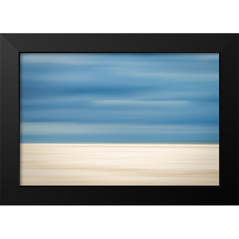 Sand And Clouds Black Modern Wood Framed Art Print by Reichelt, Dieter
