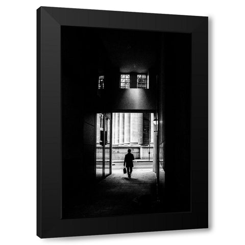 Passage Black Modern Wood Framed Art Print by Pracht, Friedemann