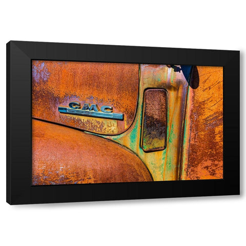 1950 Gmc Truck 195 Black Modern Wood Framed Art Print by Beavis, Andrew