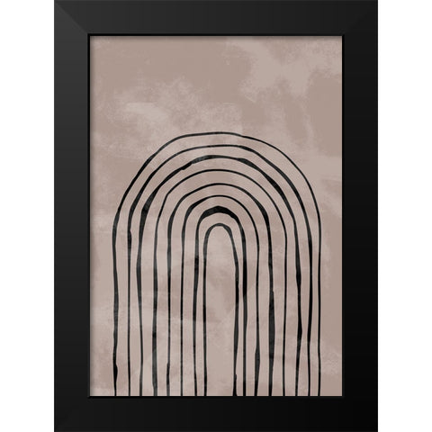 Arch_one way_004_black Black Modern Wood Framed Art Print by 1x Studio II