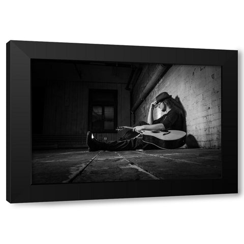The Wanderer Black Modern Wood Framed Art Print with Double Matting by Boutin, David
