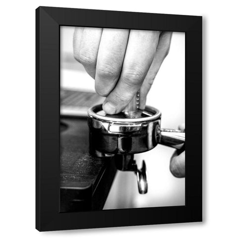 Coffee_003 Black Modern Wood Framed Art Print by 1x Studio III