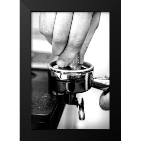 Coffee_003 Black Modern Wood Framed Art Print by 1x Studio III