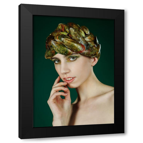 shellfish Black Modern Wood Framed Art Print with Double Matting by Allmaier, Michael