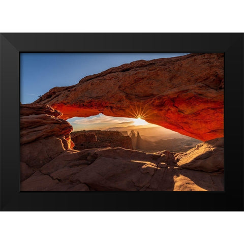 Window Of Light Black Modern Wood Framed Art Print by Ling, Ariel