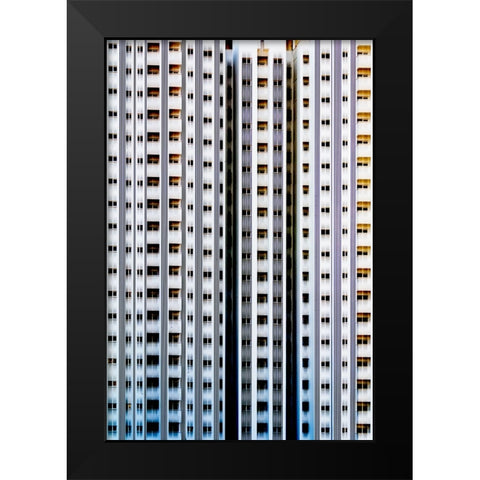 abstract building Black Modern Wood Framed Art Print by Mohammad Hossein, Hamid