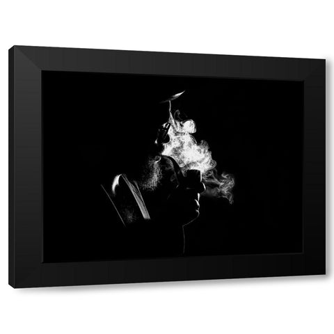n/t Black Modern Wood Framed Art Print with Double Matting by Medeiros, Paulo