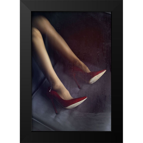 AFTERNOON COFFEE Black Modern Wood Framed Art Print by Schottstaedt, Erik