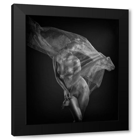 Endless Dream Black Modern Wood Framed Art Print with Double Matting by Yang, James