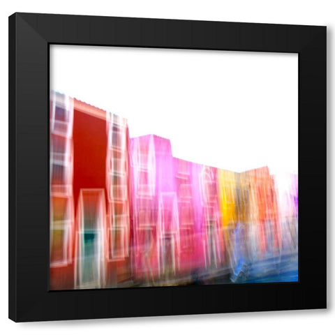 Colors Black Modern Wood Framed Art Print by Basso, Donatella