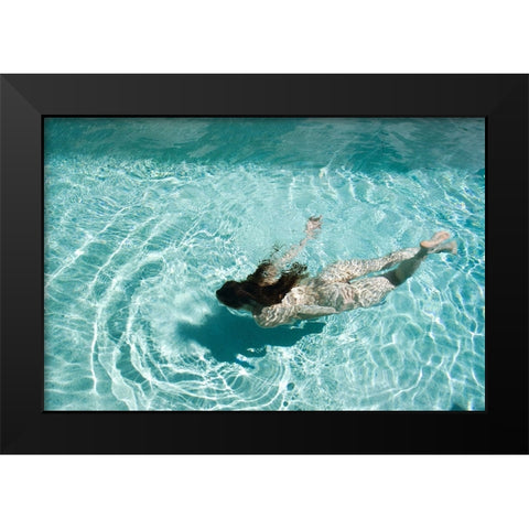 Summer Memories Black Modern Wood Framed Art Print by Brackstone, Mel