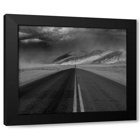 Desert Highway Black Modern Wood Framed Art Print with Double Matting by Darby, Rob