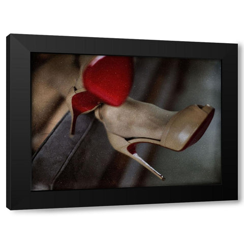 25 HOURS Black Modern Wood Framed Art Print by Schottstaedt, Erik