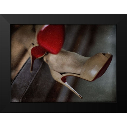 25 HOURS Black Modern Wood Framed Art Print by Schottstaedt, Erik